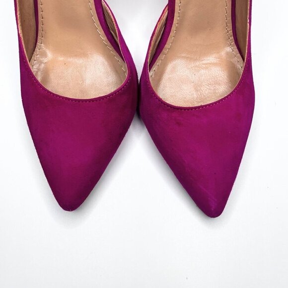 BY MALENE BIRGER PAX FUCHSIA PINK SUEDE D'ORSAY HEELS PUMPS - 38 (8) - Picture 5 of 13